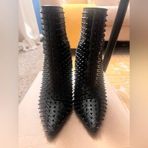 Black Studded Steve Madden Bootie Heels